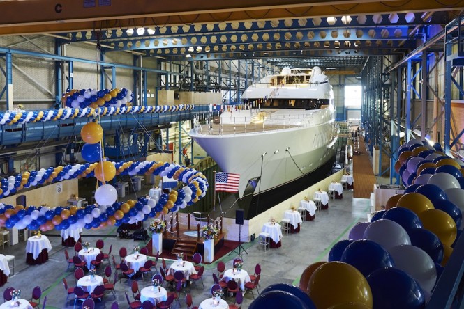 Superyacht VANISH launch