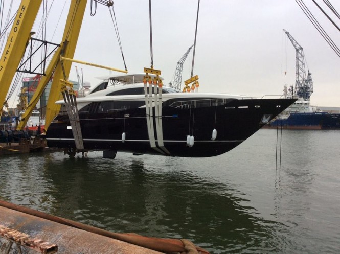 Transport of Princess 30M KOHUBA - Image by Princess Yachts International plc