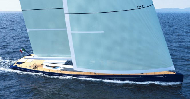 Blue Sapphire under sail