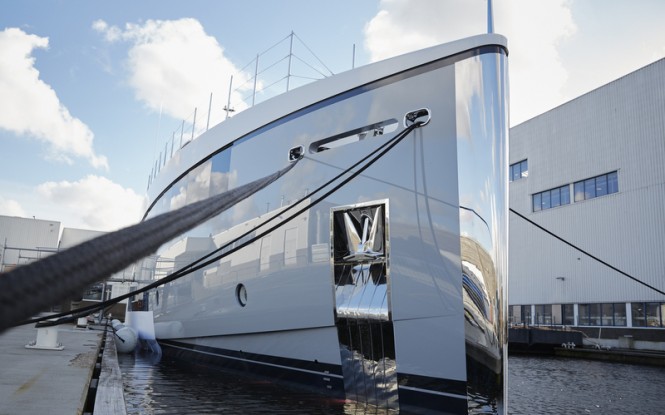 Feadship Hull 692 on the water