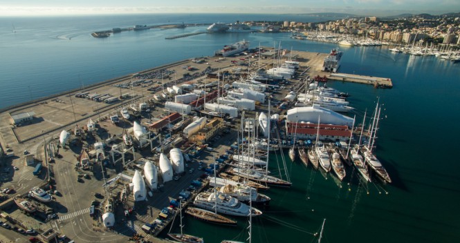 Aerial view of STP Shipyard Palma