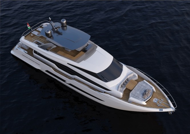 Ferretti Yachts 850 top view