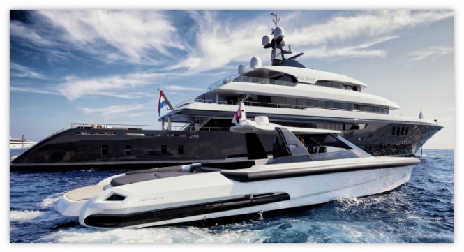 Luxury Yacht ICON and Ribbon R45SC