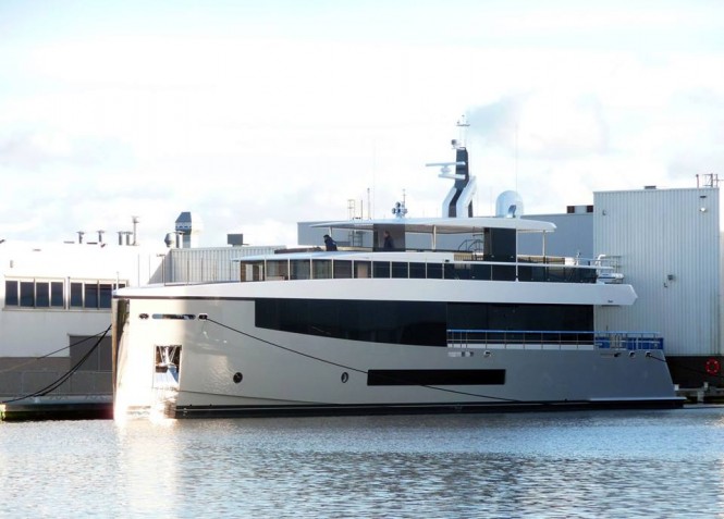 Newly launched Hull 692 - Photo by Hanco Bol and Feadship Fanclub