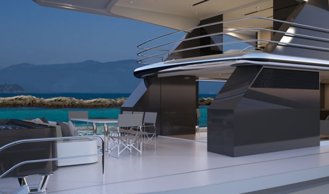 Top Deck 40m Exterior - Closeup