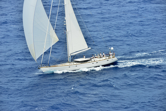 Zig Zag under sail - Image credit to Oyster Yachts
