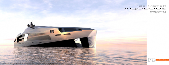 120M AQUEOUS Superyacht concept