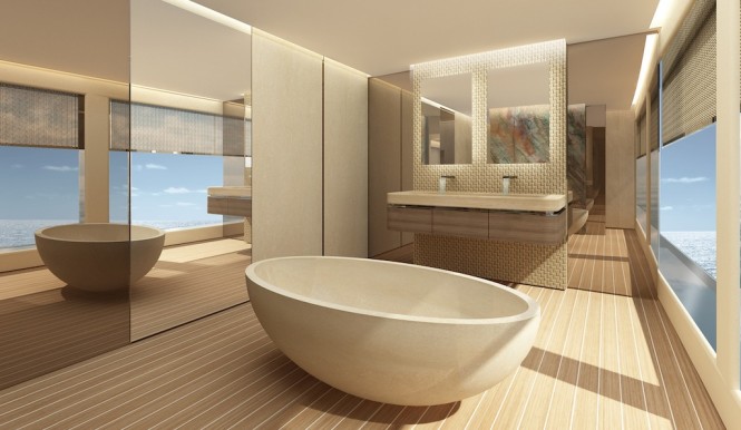 54m Superyacht Project by m2atelier - bathroom
