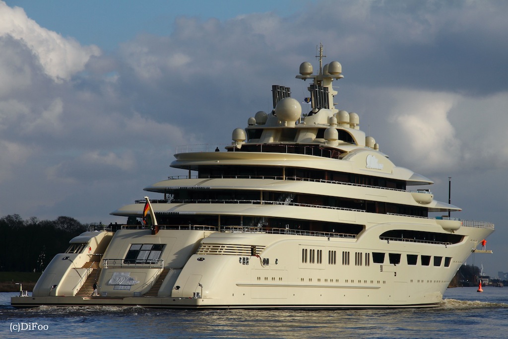 156m Mega Yacht DILBAR Returns From Sea Trials — Yacht Charter
