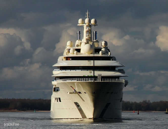 Mega yacht DILBAR - Photo by DiFooll