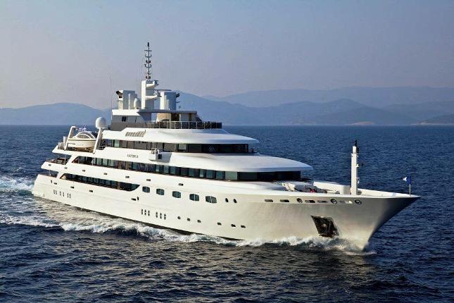 Superyacht O'Mega can accommodate 28 guests