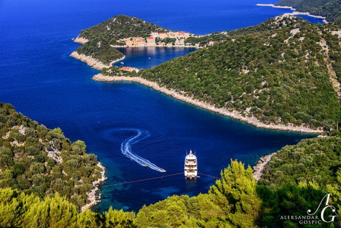 Superyacht PRIDE - Taken near Lastovo island in Croatia - Photo by Aleksandar Gospic