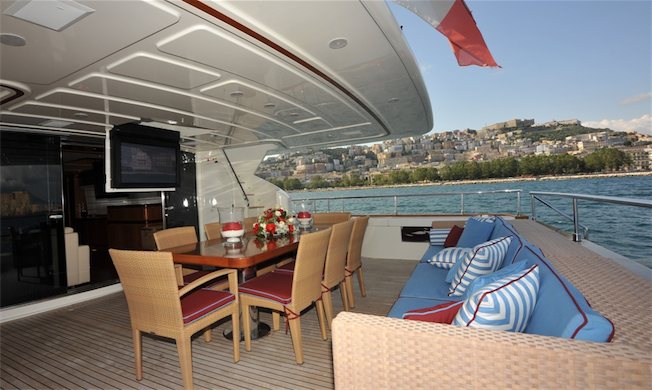 ANNE MARIE - aft deck