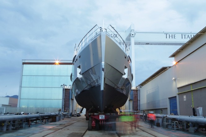 Admiral Impero 38 superyacht TREMENDA at launch in Italy
