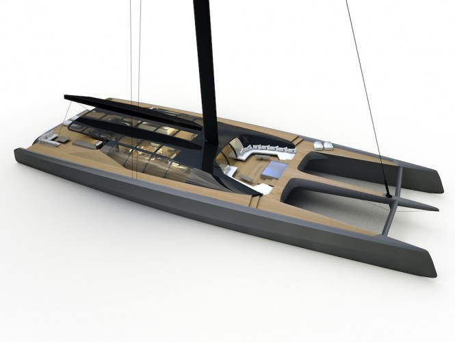 BlackCat Sailing Catamaran Concept