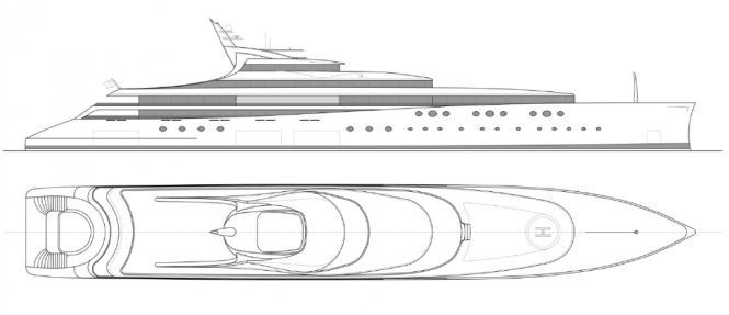 ER135 Mega Yacht Concept by ER Yacht Design