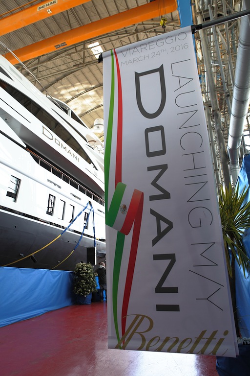 Launching of M/Y DOMANI