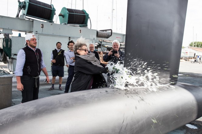 Wally110 Barong D launching in Italy