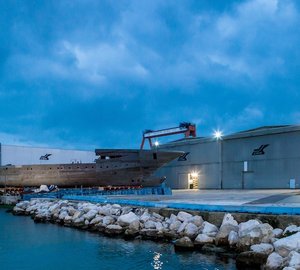 Good Progress on the Construction of the New 79M CRN 135 Superyacht in Italy