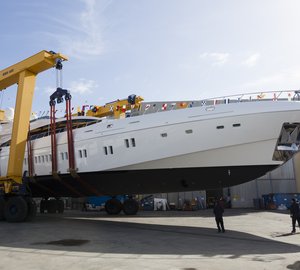 Overmarine Group Delivers Mangusta 165 E Superyacht Hull N°10