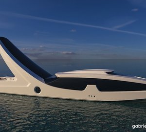 Futuristic 150m Mega Yacht Concept SHADDAI by Gabriele Teruzzi