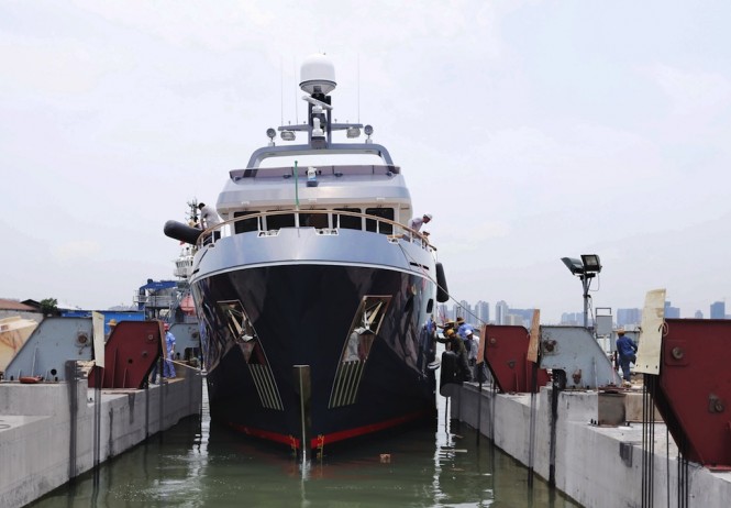 VEDA launched at Bering Yachts