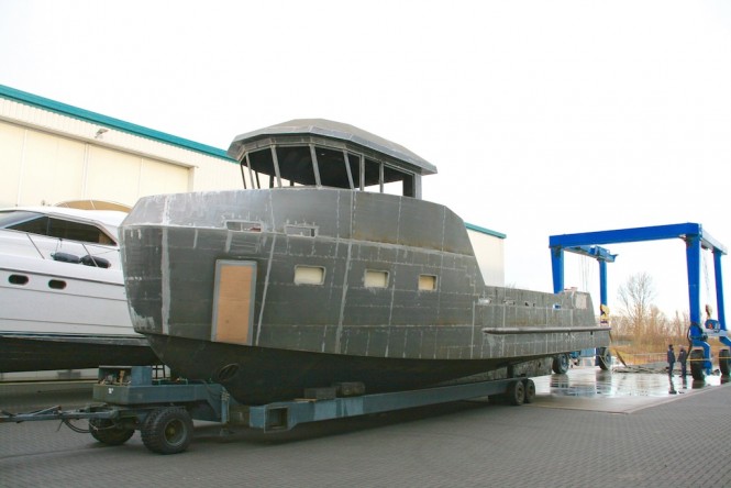 YXT 20 Superyacht Support Vessel Under Construction