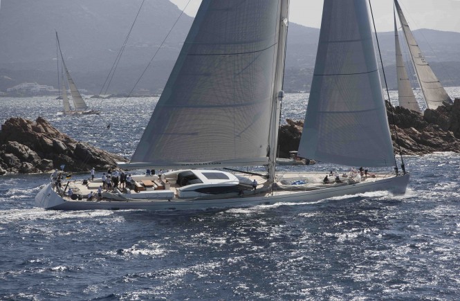 Loro Piana Superyacht Regatta Helicopter View of Salperton