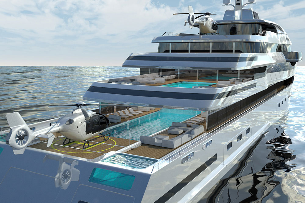 yacht top deck