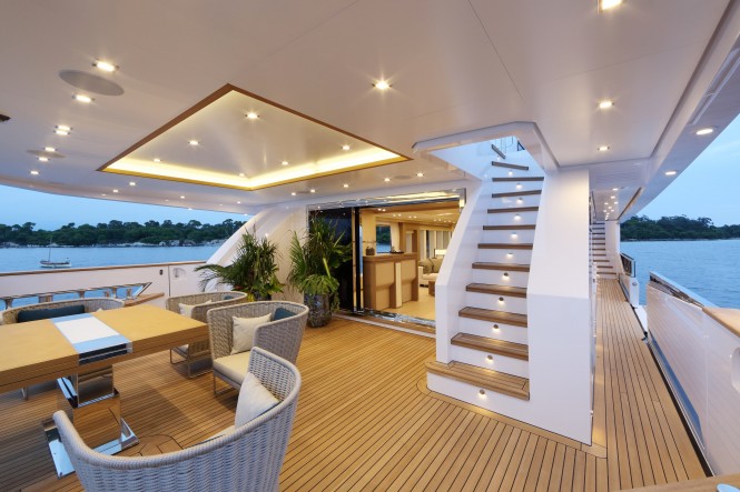 Columbus Eleonora III Sport Hybrid 40m Yacht - Dining Aft