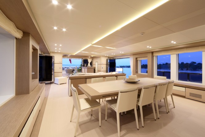 Columbus Eleonora III Sport Hybrid 40m Yacht - Interior Dining