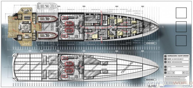 Barracuda 50m 'Pocket' Explorer 519-Lower & Bilge Deck