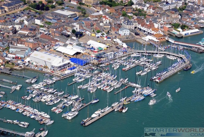 Located on the Isle of Wight, the marina hosts the annual Cowes Race Week and a number of other events throughout the year.