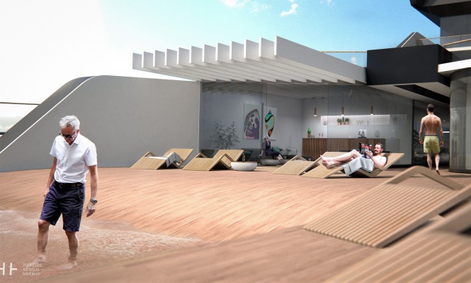 Hareide 108 m hybrid Mega Yacht Concept 7