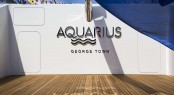 Superyacht AQUARIUS at her Launch - Aft Deck - image by Feadship