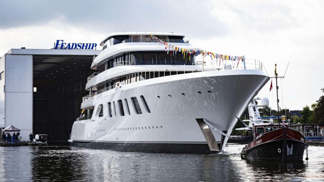 Superyacht AQUARIUS at her Launch - image by Feadship 5
