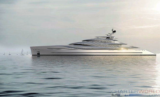 The 110m motor yacht project SHY by Lobanov Design
