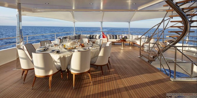 Yacht JOY Exterior Al Fresco - Copyright Feadship