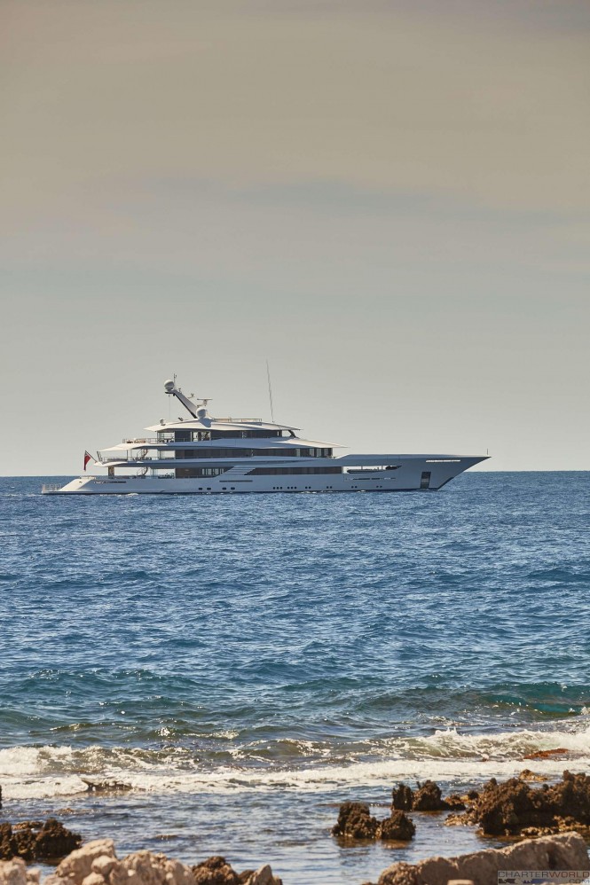 Yacht JOY Profile Mediterranean - Copyright Feadship