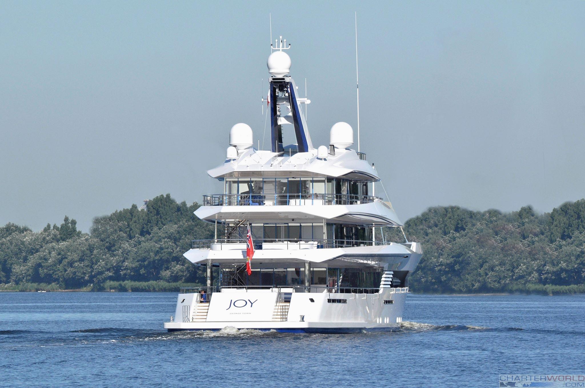 Yacht JOY Underway Post Launch — Yacht Charter & Superyacht News