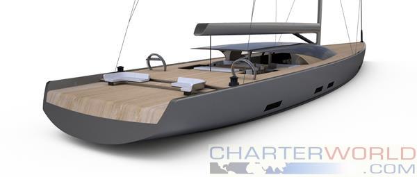 Aft view of Project MM51, showing deck seating arrangement.