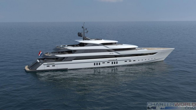 72-metre superyacht concept by Mulder Design