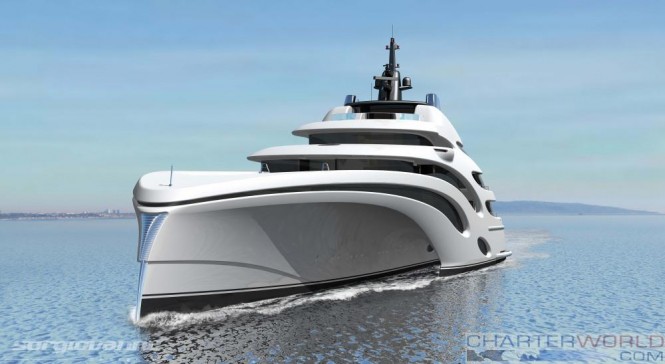 102m Trimaran Concept Echo Yachts 