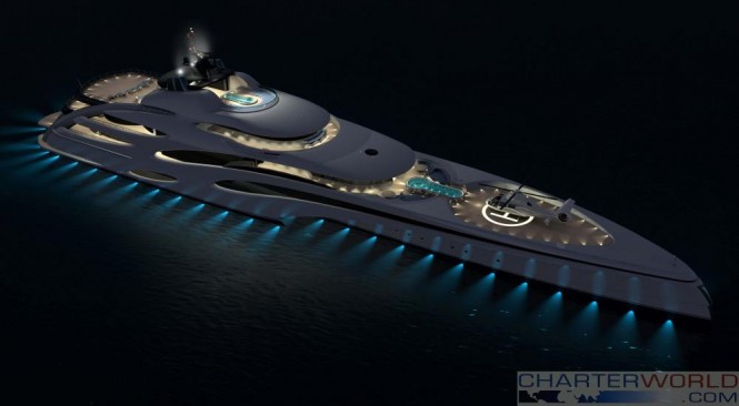 102m Trimaran Concept Echo Yachts 