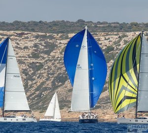 Tactical racing on day 3 at the Oyster Palma Regatta