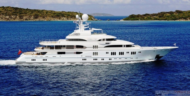 Lurssen Superyacht TV in St. Barts 