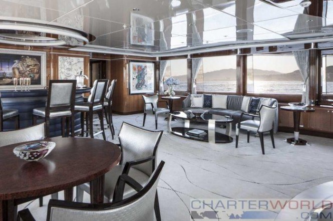 Luxury yacht LADY SARA - Main saloon