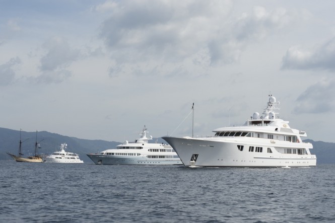 Luxury Superyachts on Display - Photo courtesy of Asia Superyacht Rendezvous