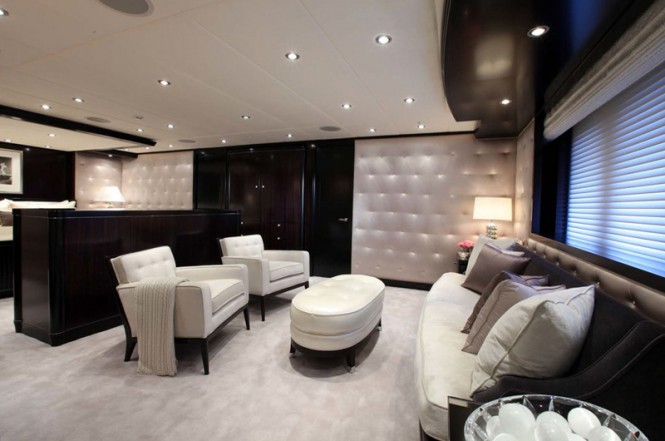 Superyacht Carpe Diem. Master Lounge 