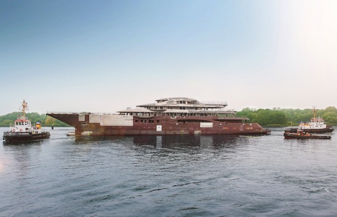 TIS mega yacht of 111 metres by Lurssen and Winch Design